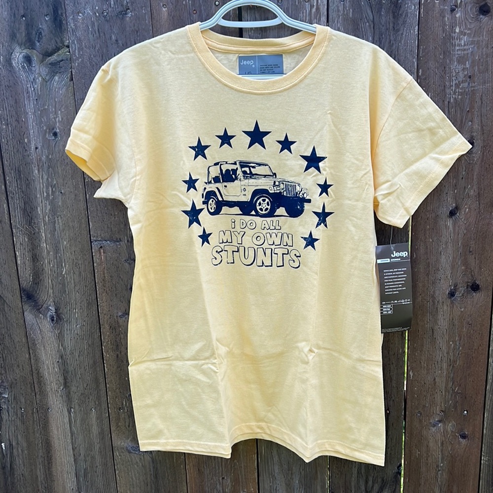 Women’s JEEP Tshirt Official JEEP I DO ALL MY OWN STUNTS unisex  TSHIRT new